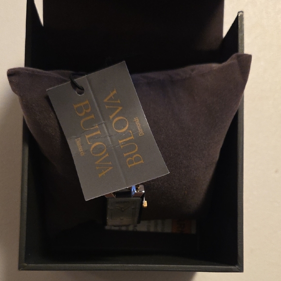 Bulova Two-Tone Rectangular Watch - Picture 2 of 2